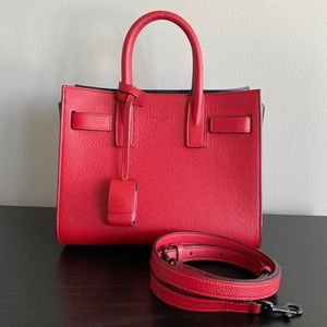 YSL CLASSIC SAC DE JOUR NANO in RED